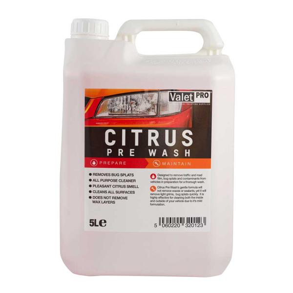 ValetPRO Citrus Pre Wash - 5 Liter til forvask af biler