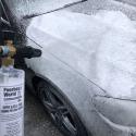 Super Slick & Foam forvaske autoshampoo brugt på Mercedes. 