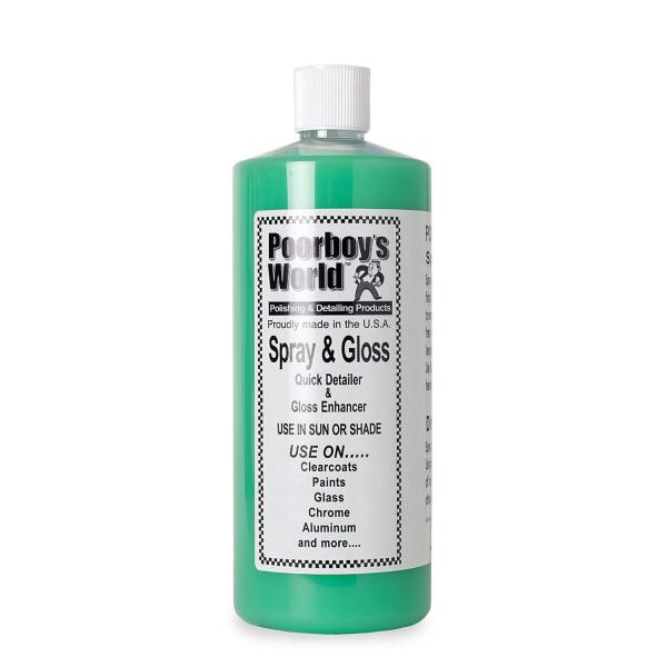 Poorboy´s World Spray & Gloss - Vandfri Bilvask - 950ml