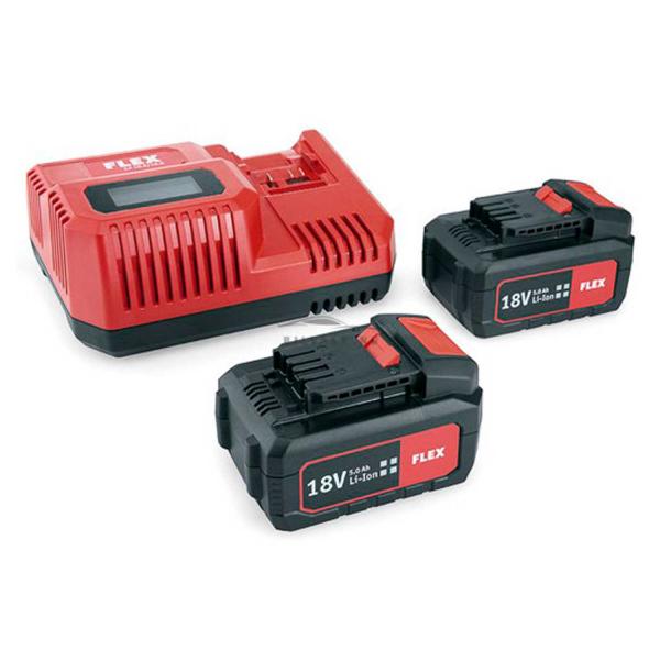 Flex 2 x 18V batteri sæt med lader - Power 55R