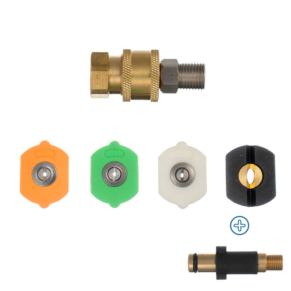 Quick Connect Dyse Sæt til Nilfisk Alto - Push & Twist fra Bilvask.nu
