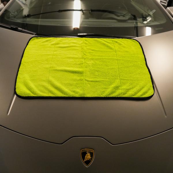 Microfiber Håndklæde på Huracan til aftørring af bilen efter bilvask