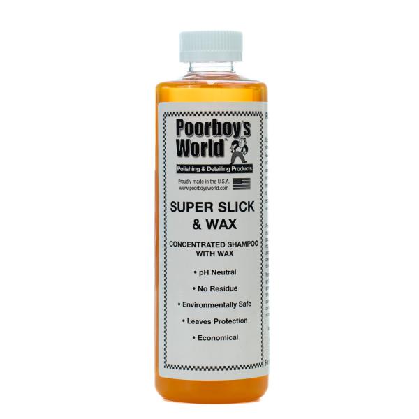 Super Slick & Wax Autoshampoo med Voks til bilen 473ml