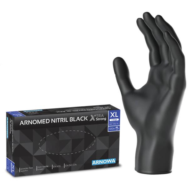 Sorte Nitril Handsker til Bilpleje 6 gram 100 stk