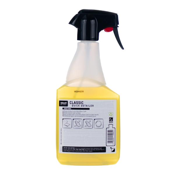 Bagside af flasken Quick Detailer - 500ml