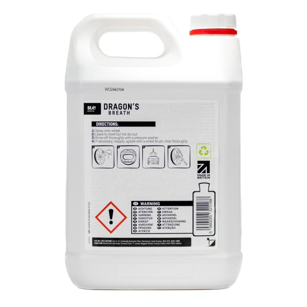 Bagsiden af Dragons Breath flyverust fjerner 5 liter ValetPRO
