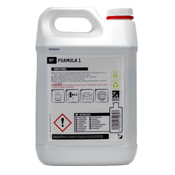 Bagsiden af Foamula 1 - 5L