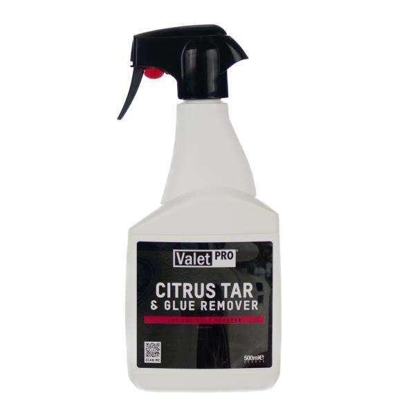 Citrus Tar & Glue fra ValetPRO til at fjerne tjære og lim fra lakken