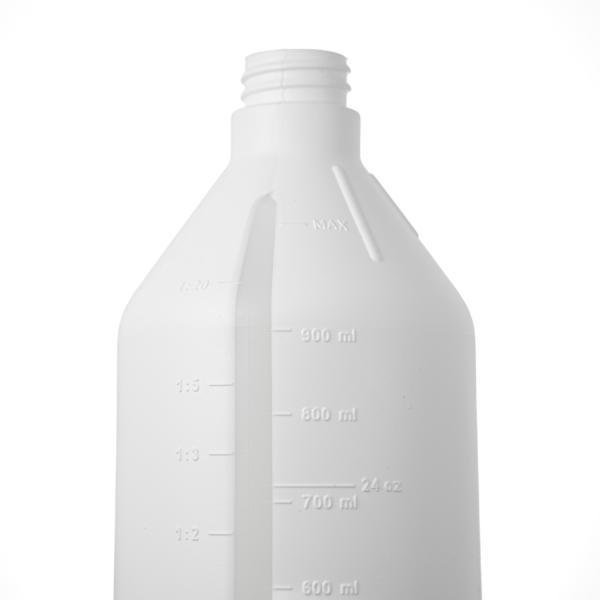 Blandeflaske gennemsigtig hvid