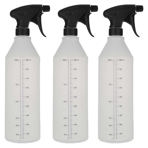 3 pak blandeflaske 1 liters med  pakningsløs sprayer til al slags kemi