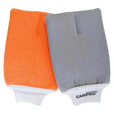 Glasmitt glasklud Carpro orange grå