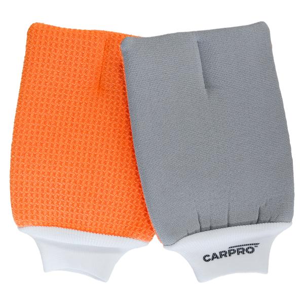 Glasmitt glasklud Carpro orange grå