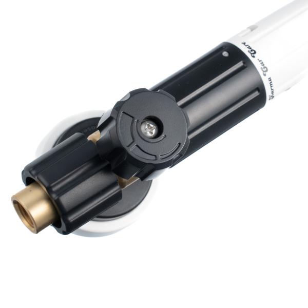 Skumtykkelse justeres i toppen af PRO+ Skumlanse til Black & Decker, Makita & Bosch