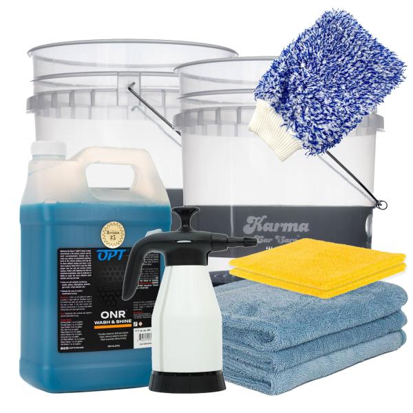 Komplet Pakke til Vandfri Bilvask - No Rinse Wash & Shine