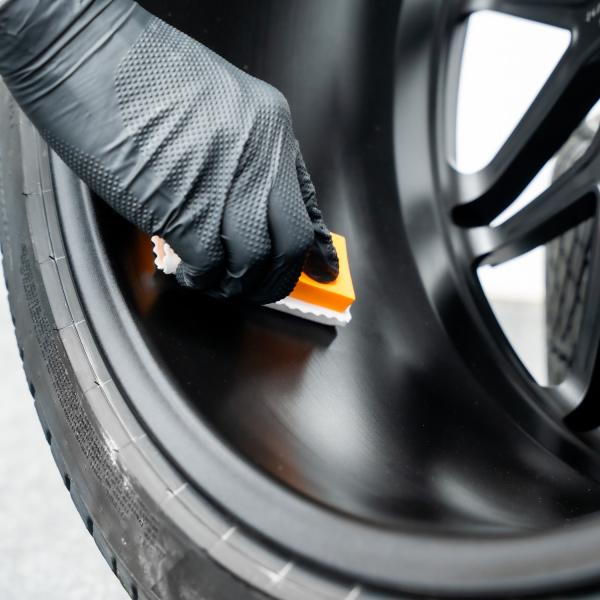 Fælgcoating med CarPRO Dlux og coatingblok