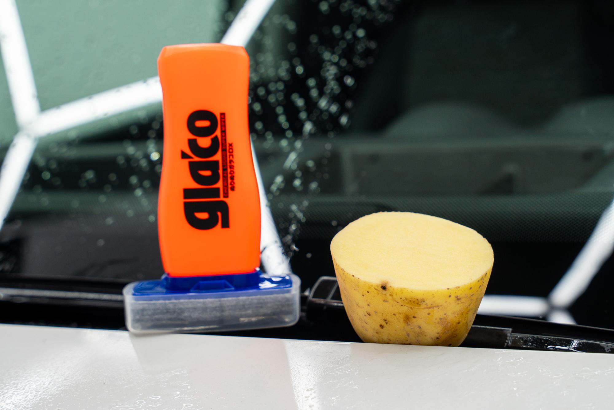 Glaco og kartoffel på forruden