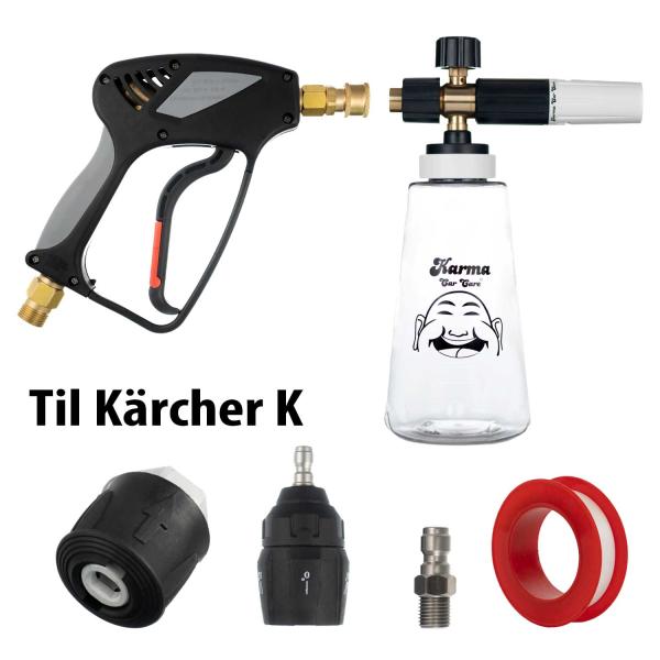 Pakke til Kärcher K-serie med Shortgun, Skumlanse og 5i1 Dyse