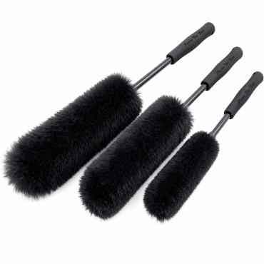 fælgbørster i uld rengør fælge med en blød fælg børste