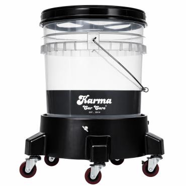 Bilvaskspand sæt med 5 hjul, vaskefilter og låg