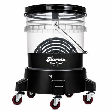 Bilvask spand sæt med hjul, filter og låg