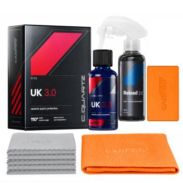 CarPro CQ.UK 3.0 30ml og CarPro Reload 100ml kit - med applikatore og klude