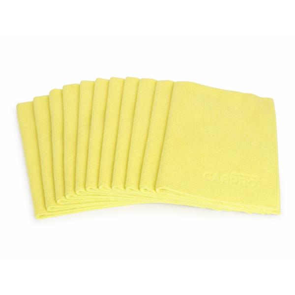 CarPro 2Face Microfiberklude – 10 stk (Gul)