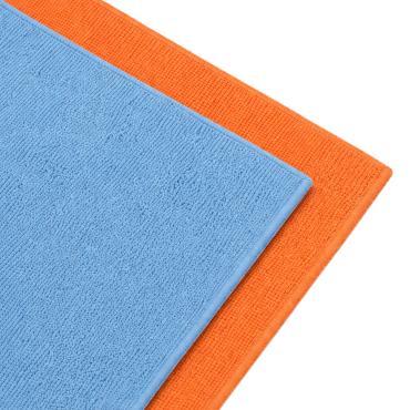 CarPro 2Face Microfiberklude Orange/Blå – 10 Pak