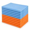 CarPro 2Face Microfiberklude Orange/Blå – 10 Pak